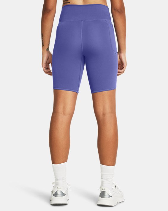 Women's UA Motion Crossover Bike Shorts in Purple image number 1